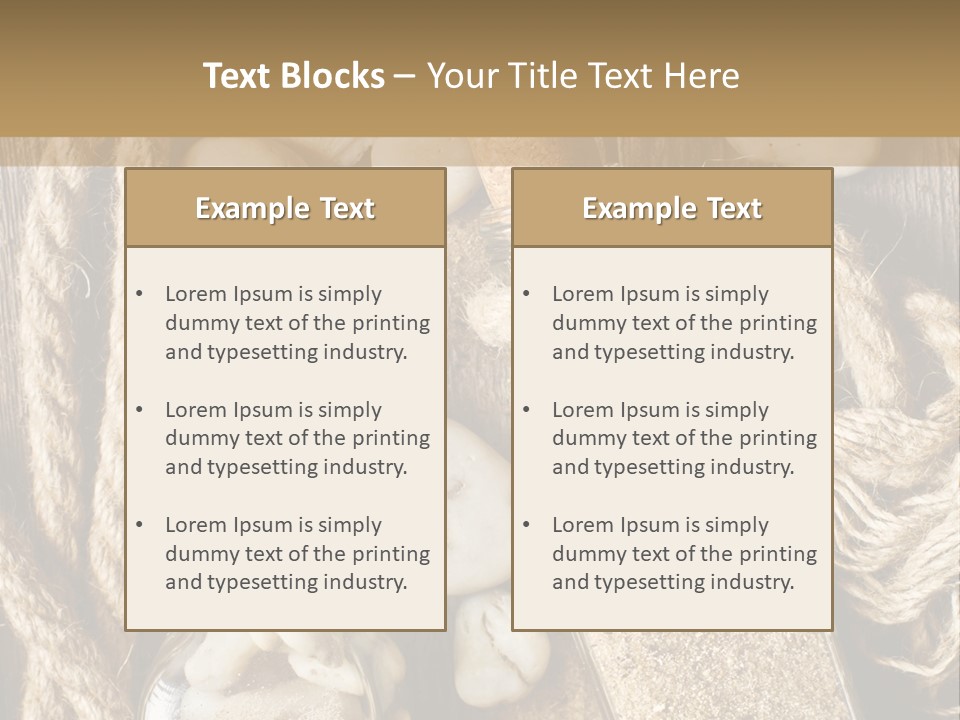 Element Sand Life PowerPoint Template