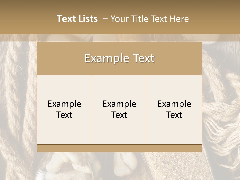 Element Sand Life PowerPoint Template