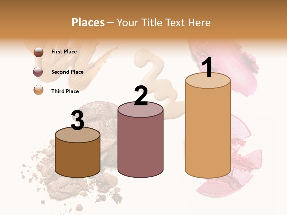 Crushed Particle Bronze PowerPoint Template