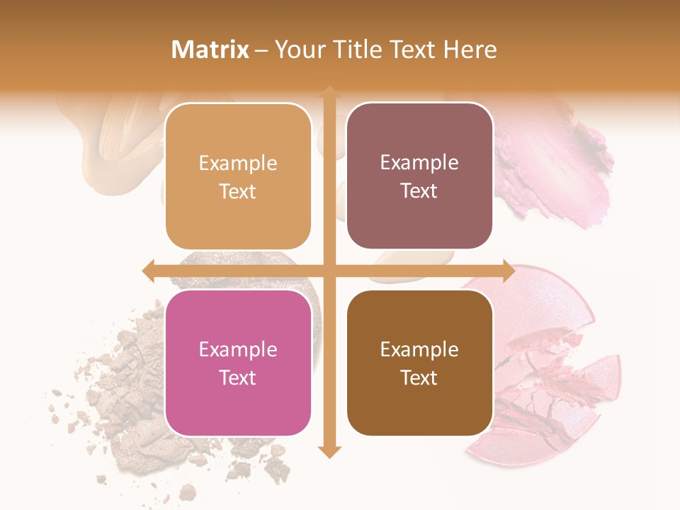 Crushed Particle Bronze PowerPoint Template