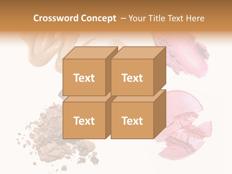 Crushed Particle Bronze PowerPoint Template