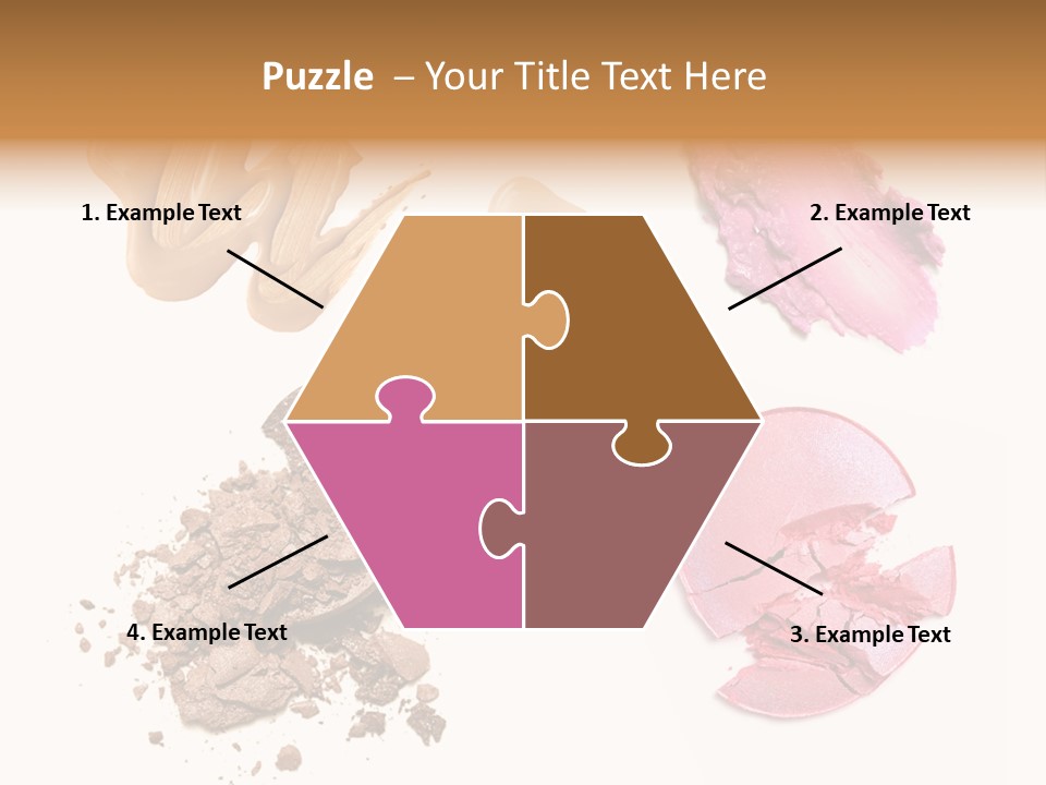 Crushed Particle Bronze PowerPoint Template