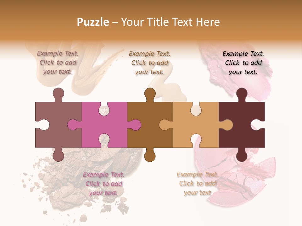 Crushed Particle Bronze PowerPoint Template