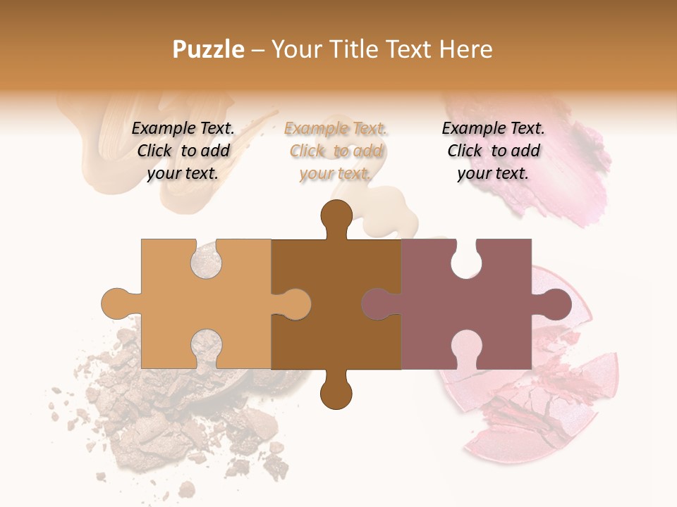 Crushed Particle Bronze PowerPoint Template