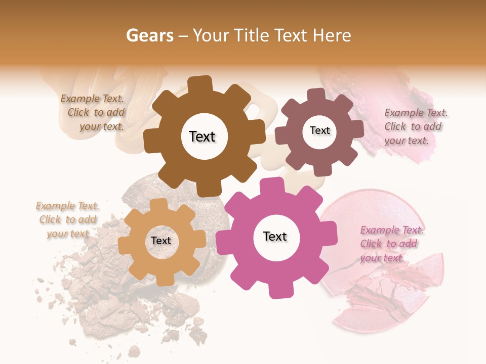 Crushed Particle Bronze PowerPoint Template