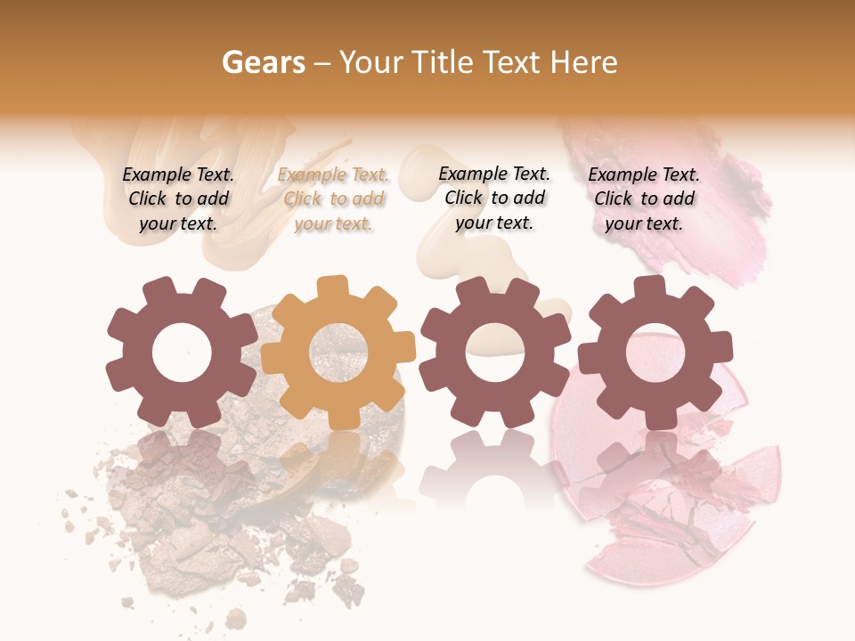 Crushed Particle Bronze PowerPoint Template