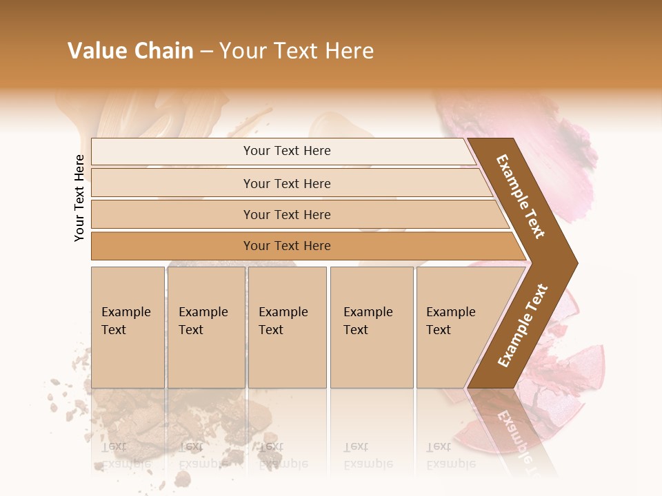 Crushed Particle Bronze PowerPoint Template