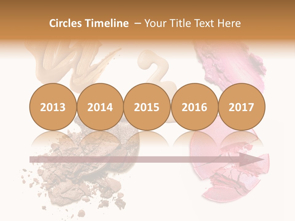 Crushed Particle Bronze PowerPoint Template