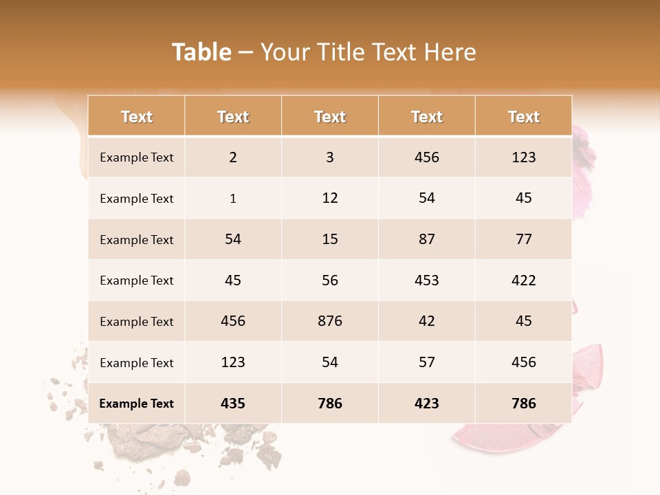 Crushed Particle Bronze PowerPoint Template