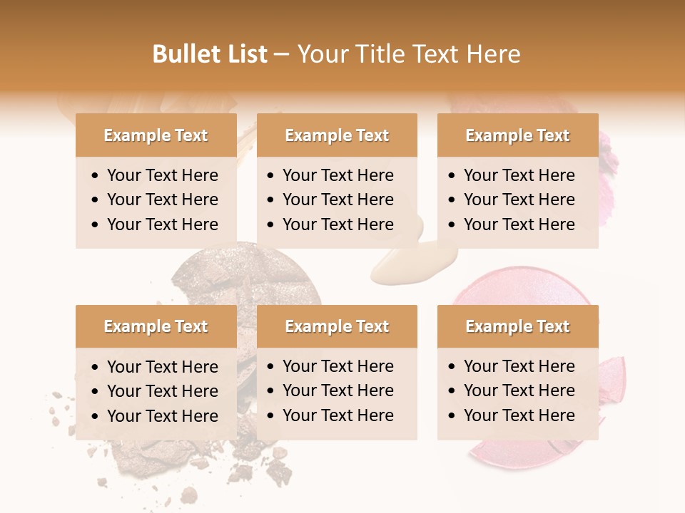 Crushed Particle Bronze PowerPoint Template