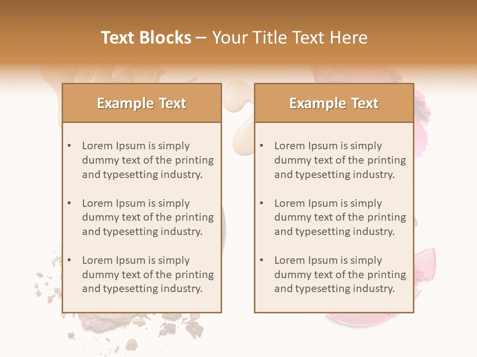 Crushed Particle Bronze PowerPoint Template