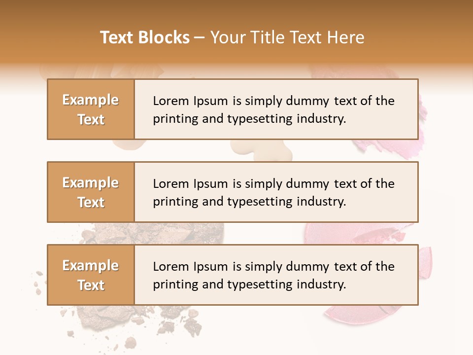 Crushed Particle Bronze PowerPoint Template