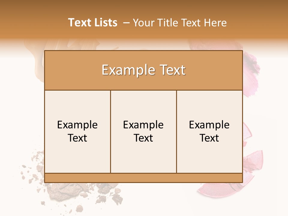 Crushed Particle Bronze PowerPoint Template