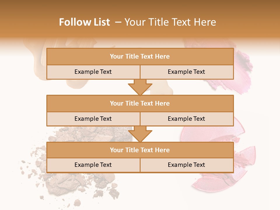 Crushed Particle Bronze PowerPoint Template