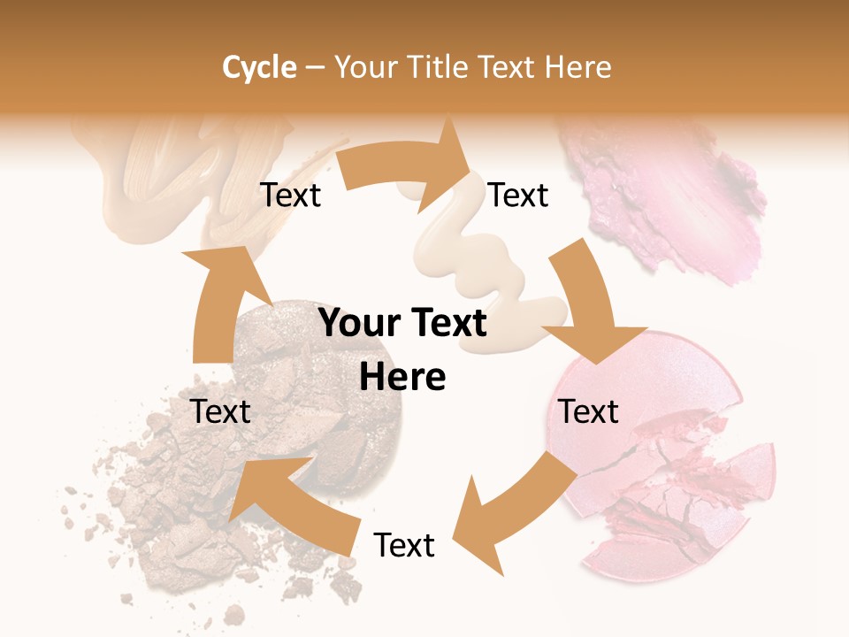 Crushed Particle Bronze PowerPoint Template