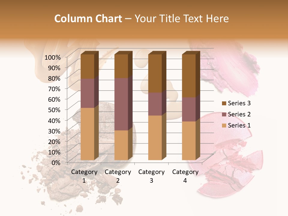 Crushed Particle Bronze PowerPoint Template