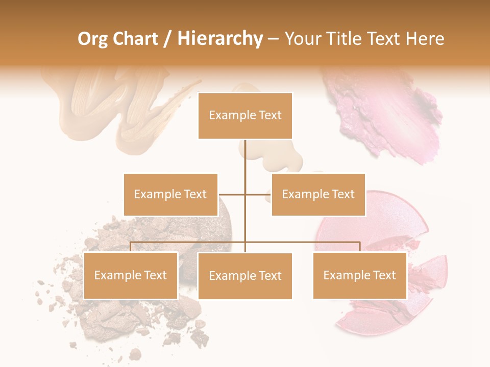 Crushed Particle Bronze PowerPoint Template