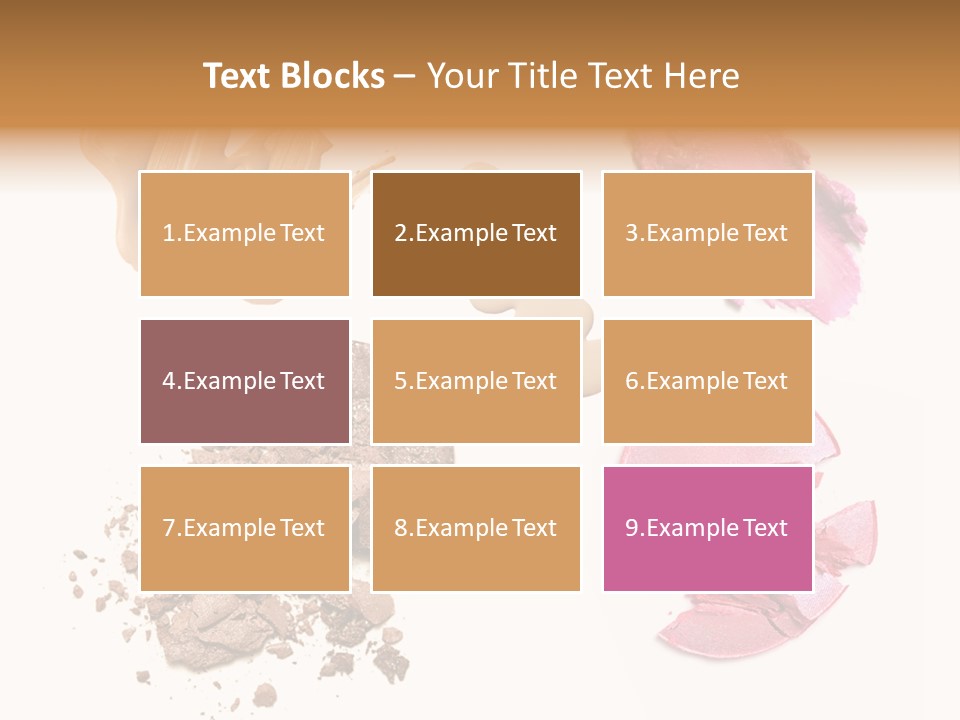 Crushed Particle Bronze PowerPoint Template