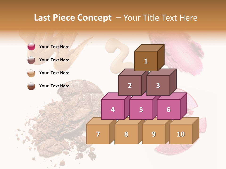 Crushed Particle Bronze PowerPoint Template