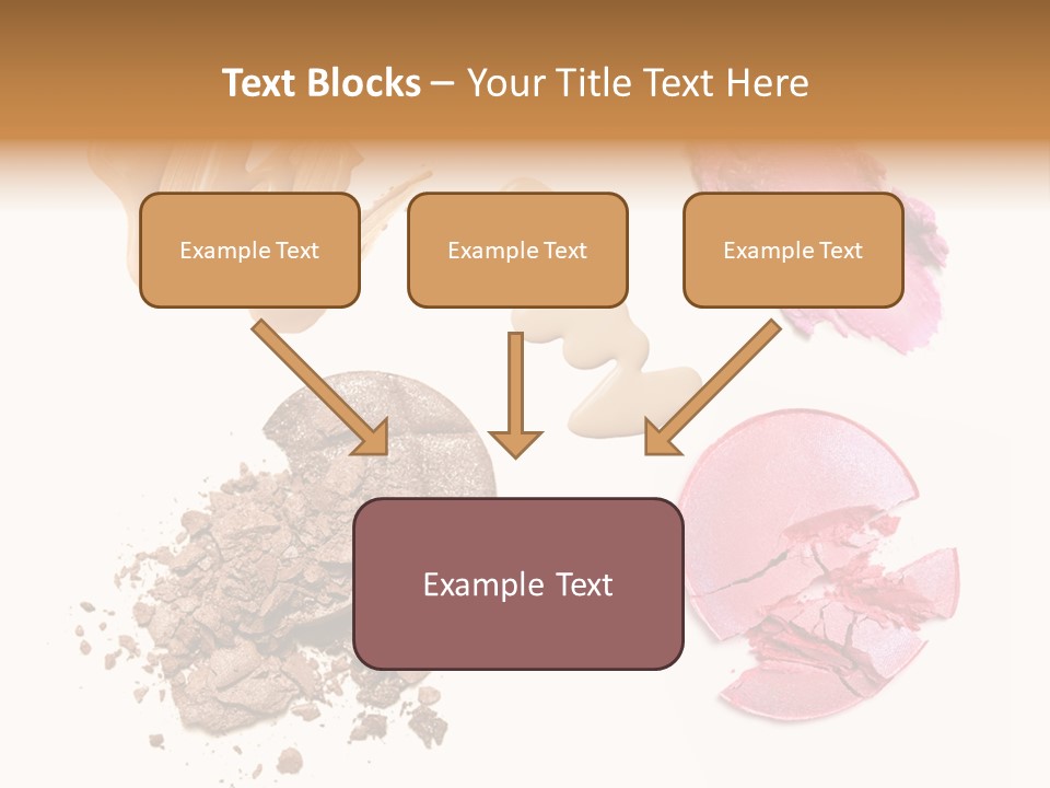 Crushed Particle Bronze PowerPoint Template