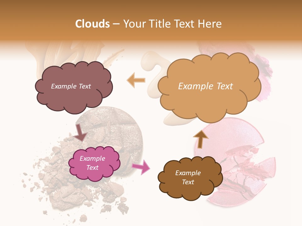 Crushed Particle Bronze PowerPoint Template