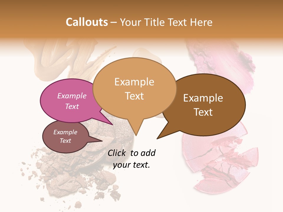 Crushed Particle Bronze PowerPoint Template