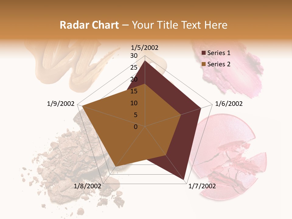 Crushed Particle Bronze PowerPoint Template
