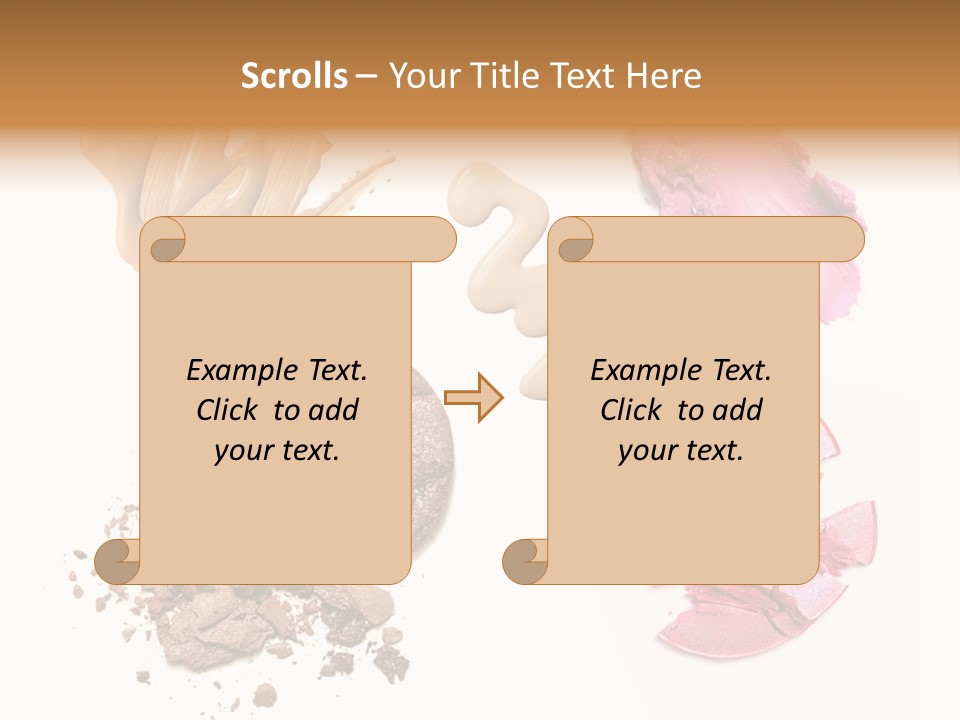 Crushed Particle Bronze PowerPoint Template