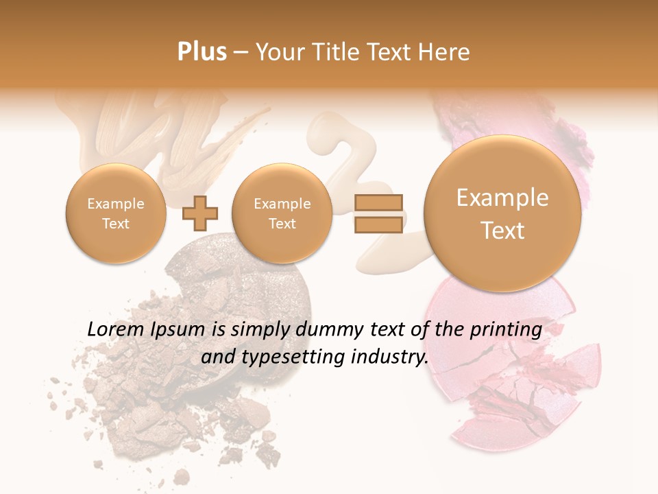 Crushed Particle Bronze PowerPoint Template