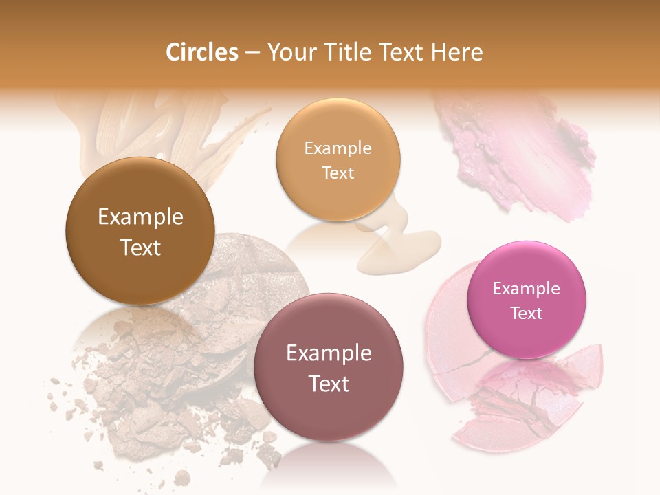 Crushed Particle Bronze PowerPoint Template