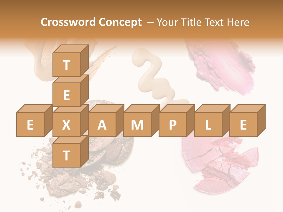 Crushed Particle Bronze PowerPoint Template