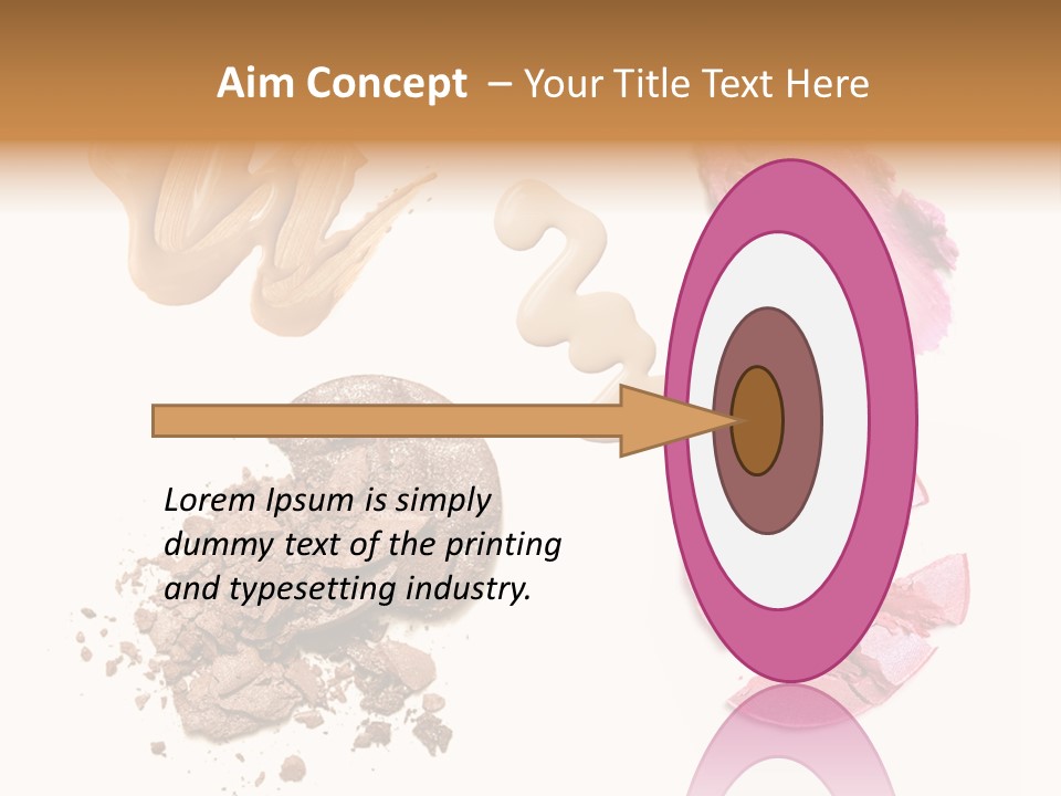 Crushed Particle Bronze PowerPoint Template