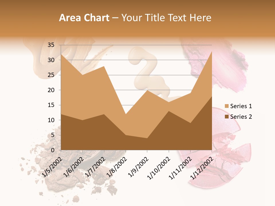 Crushed Particle Bronze PowerPoint Template