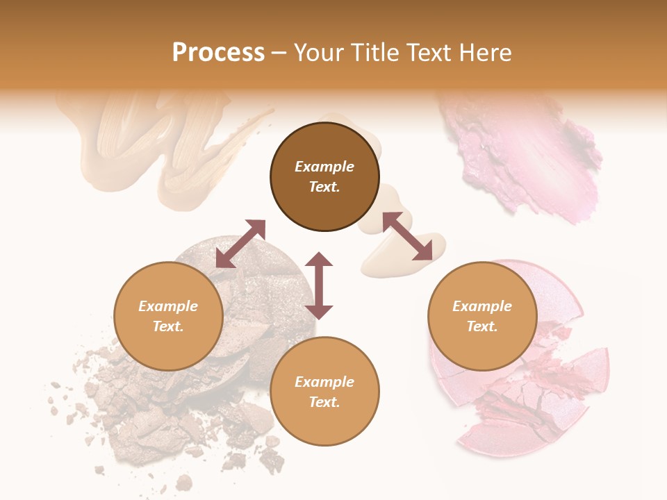 Crushed Particle Bronze PowerPoint Template