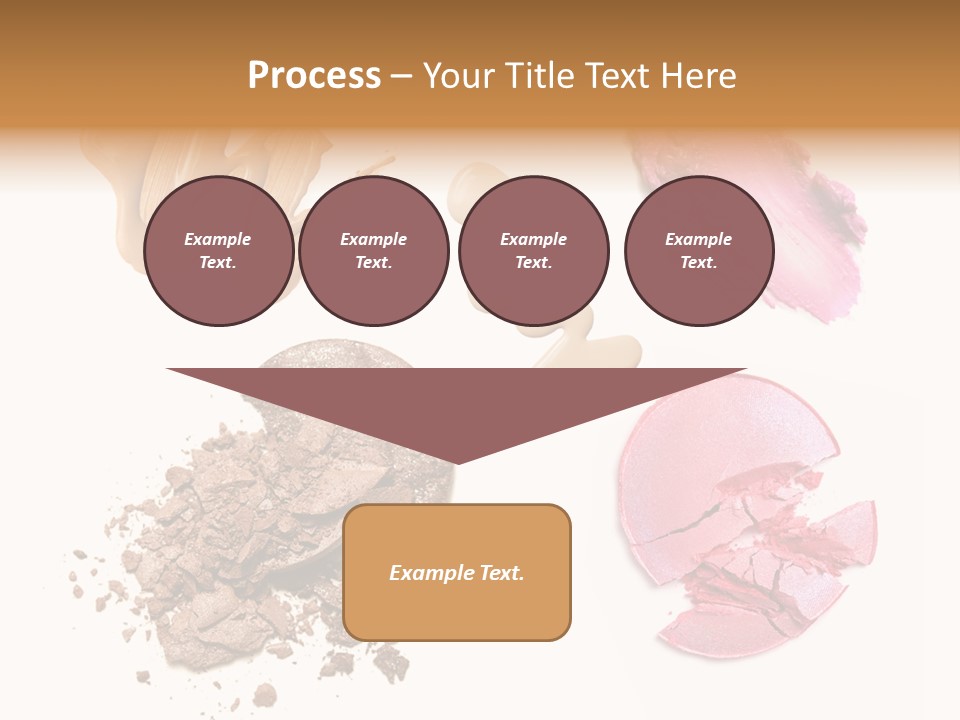 Crushed Particle Bronze PowerPoint Template