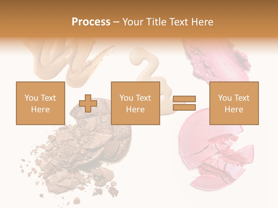 Crushed Particle Bronze PowerPoint Template