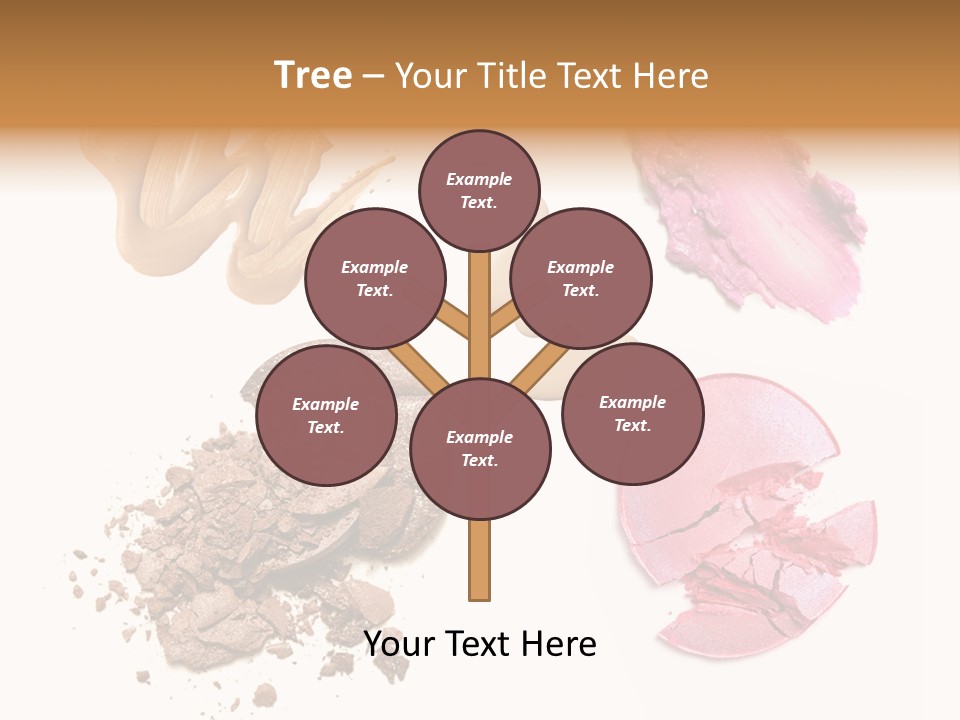 Crushed Particle Bronze PowerPoint Template
