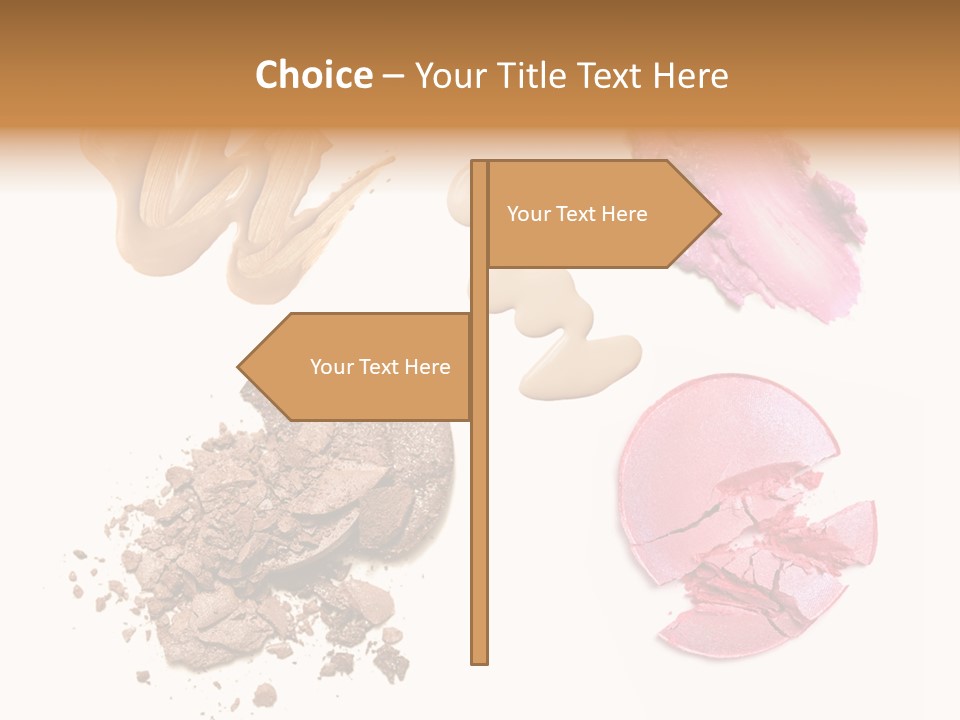 Crushed Particle Bronze PowerPoint Template