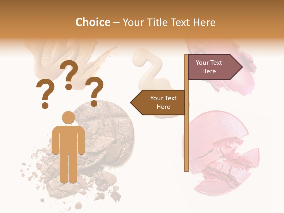 Crushed Particle Bronze PowerPoint Template