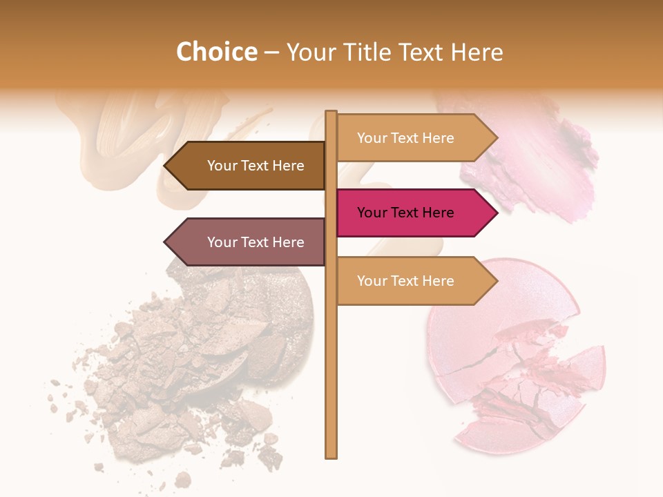 Crushed Particle Bronze PowerPoint Template