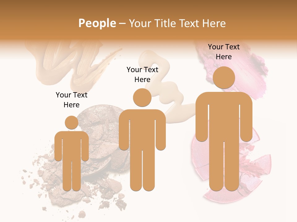 Crushed Particle Bronze PowerPoint Template