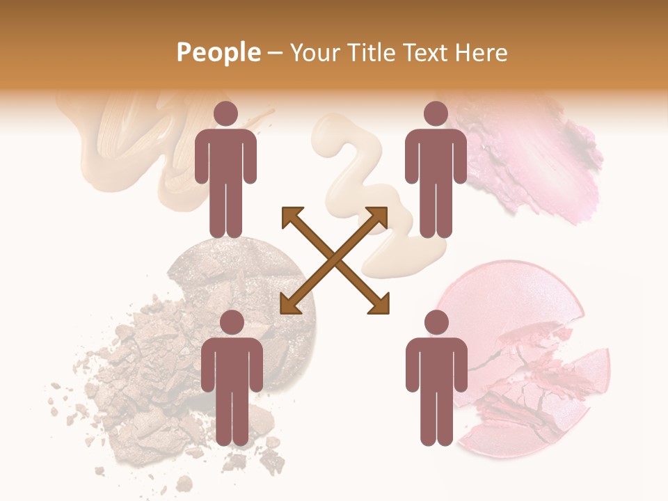 Crushed Particle Bronze PowerPoint Template