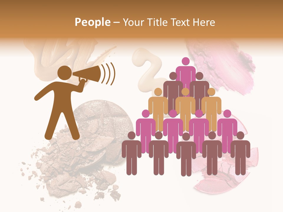 Crushed Particle Bronze PowerPoint Template