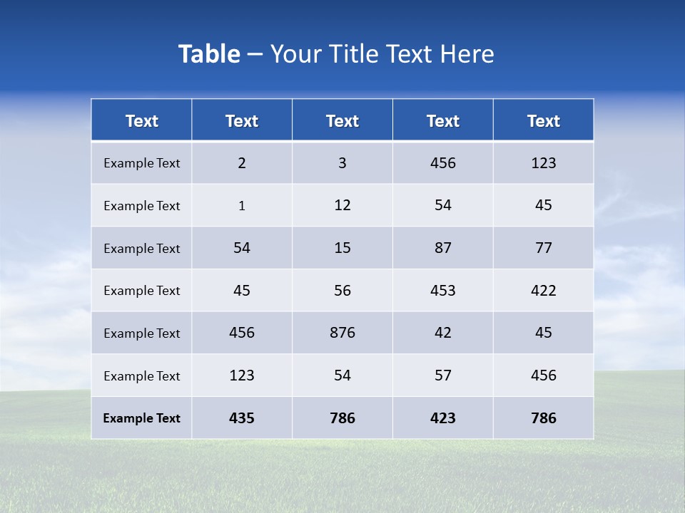 Hill Banner Season PowerPoint Template