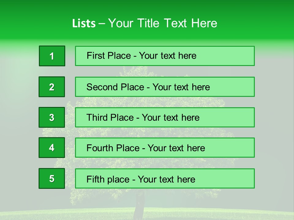 Country Hill Front PowerPoint Template