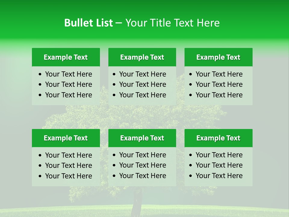 Country Hill Front PowerPoint Template