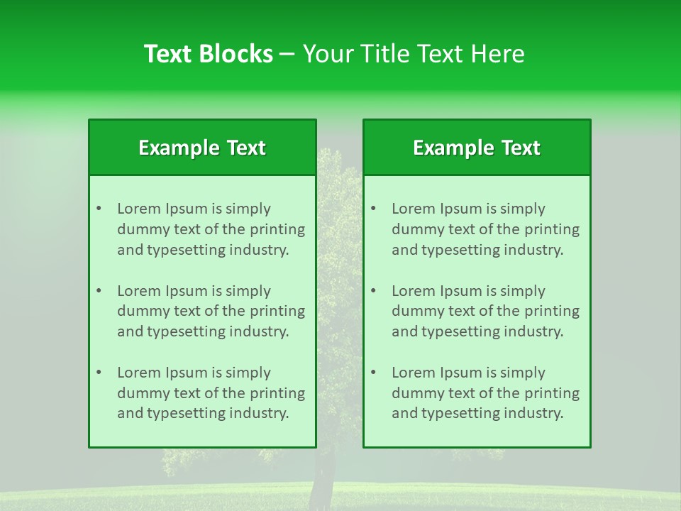 Country Hill Front PowerPoint Template