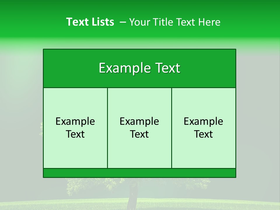 Country Hill Front PowerPoint Template