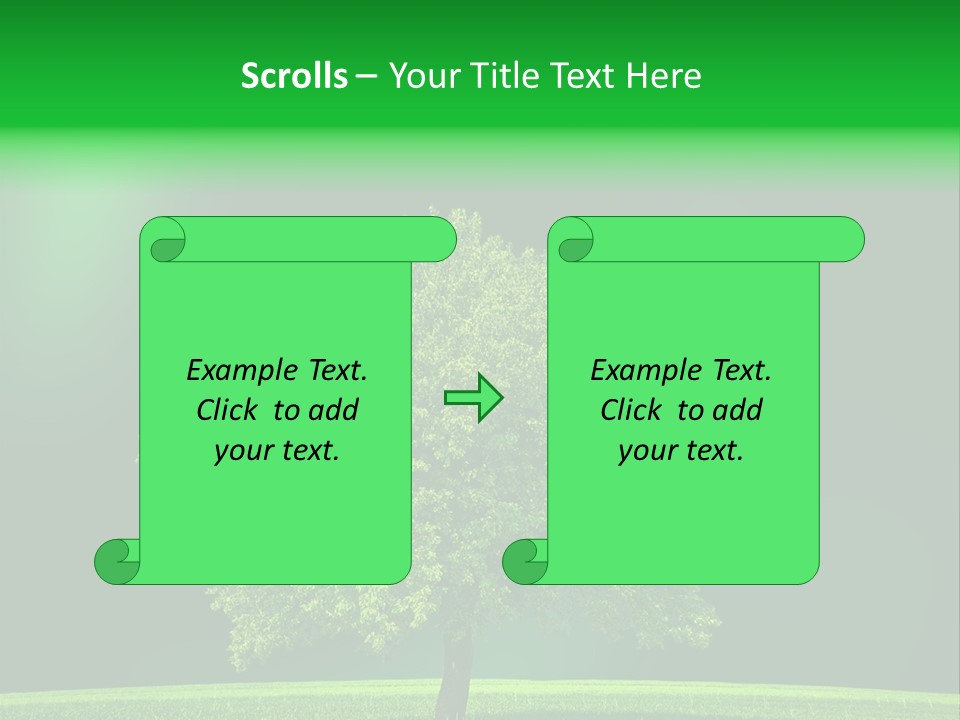 Country Hill Front PowerPoint Template