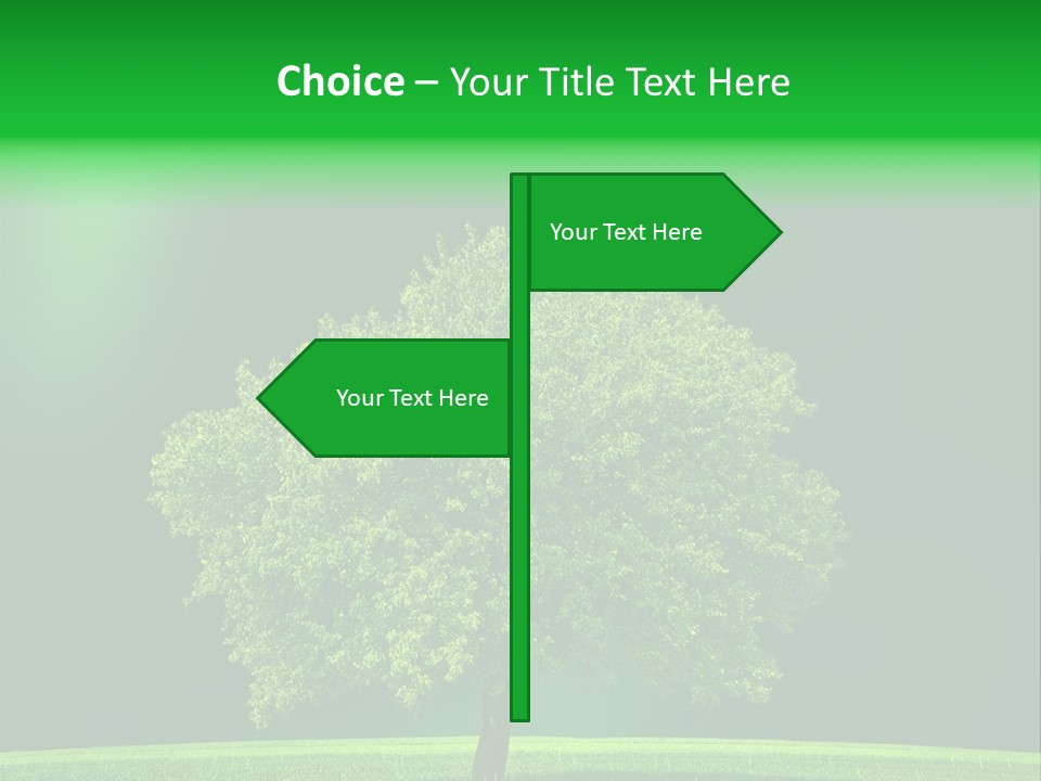 Country Hill Front PowerPoint Template